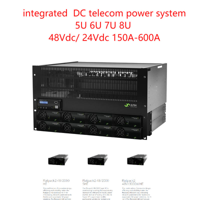 электрическая система телекоммуникаций 48vdc 24vdc интегрировала систему 150A-600A DC