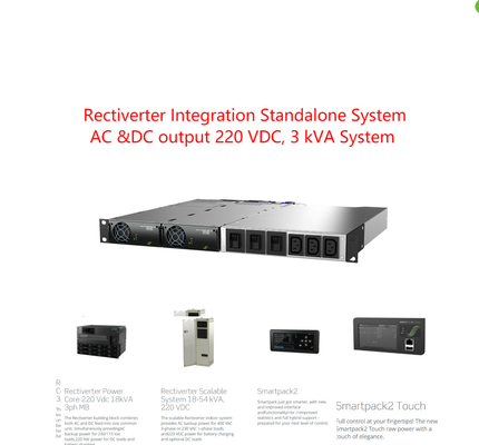 Автономная интегрированная система 3kva Eltek Rectiverter 1 участок 220 Vdc