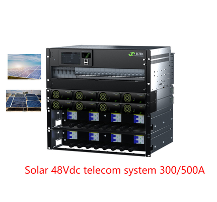 Чистый солнечный интегрированный Dc Flatpack 2 систем солнечной энергии 3200w телекоммуникаций 300a