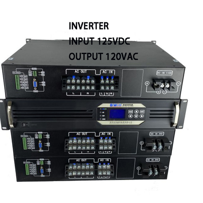 DC к AC 19 дюймовые решетчатые инверторы Dc 125v к 120v 3kva 2400w Чистый синусный волновой инвертор