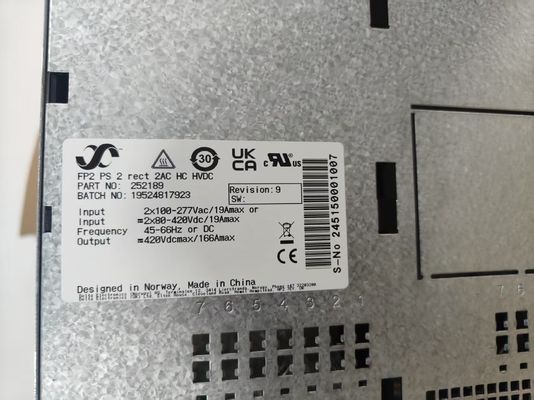 Электростанция Eltek Power Rack 252189 FP2 PS 2 Rect 2AC HC HVDC Электростанция для плоского пакета2 24/1800HE P/N 252189