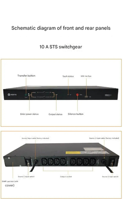 STS 10AUF-LTS10-1P Автоматическое переключающее питание с перегрузочной мощностью