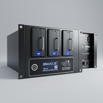 BRAVO 25 12kVA модульная система инверторов с масштабируемой конструкцией и высокой эффективностью для критических потребностей в электроэнергии