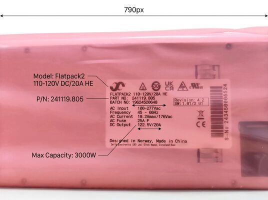 Модуль выпрямителя Eltek Flatpack2 мощностью 3000 Вт с высоким КПД и форм-фактором 1U