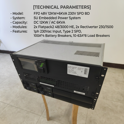 Система питания Eltek Rectiverter 12 кВт DC 6 кВА AC Smartpack2 с сенсорным управлением