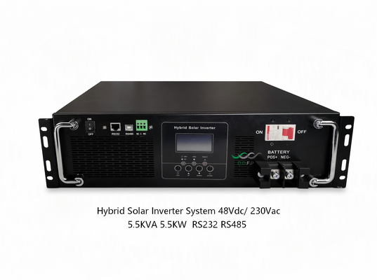 5.5KW 48V Гибридная солнечная инверторная система с чистой синусоидой для резервного питания дома