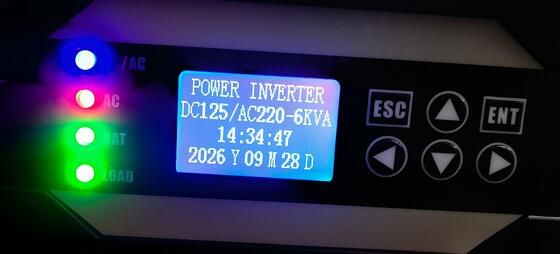 19 Inch 2U Rack Inverter 6KVA 4800W Pure Sine Wave 125VDC to 220VAC for Off-Grid Applications