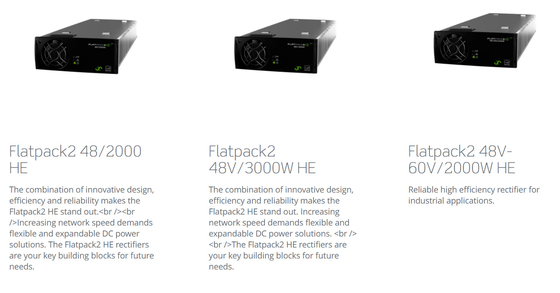 Системы Flatpack2 48V/24kW выпрямителя тока телекоммуникаций