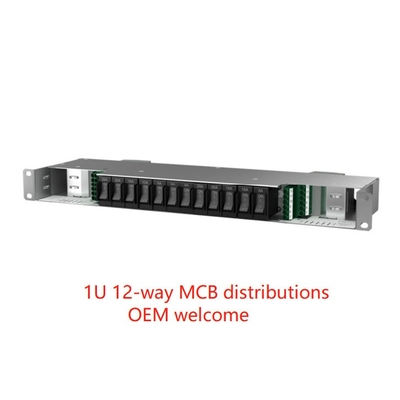 12 блок 1U распределения силы PDU шкафа центра данных пути MCB