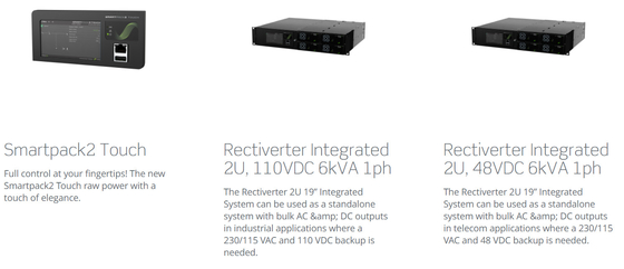 Eltek Rectiverter 2U 6kVA Eltek Flatpack Power System с сенсорным контроллером CIOR0402.1XXX