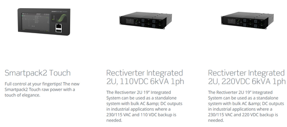 Электрическая система 48Vdc 8KW 230Vac 4KW 115Vac Rectiverter интегрировала 2U 6kVA 1ph (CIOR0402.XXX)