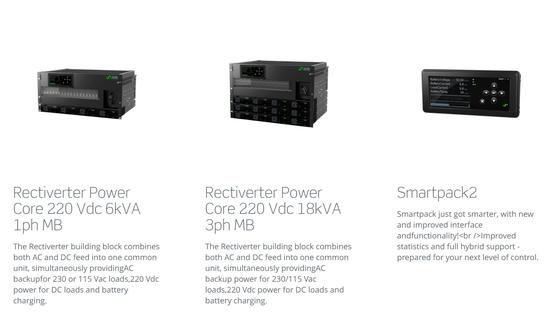 Масштабируемый EN 60950-1 Eltek Rectiverter 54KVA 220Vdc электрической системы Flatpack