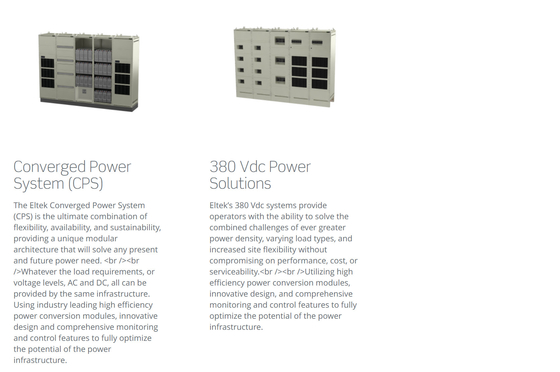 Электрическая система DCDC 380/48 3000 телекоммуникаций Eltek Flatpack2 ОНА 36KW 72KW