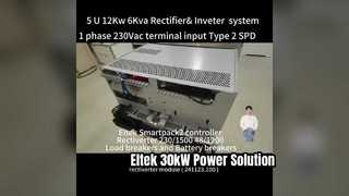 Выпрямительная система Eltek AC&DC Высота 5U Макс. Мощность постоянного тока 12 кВт Мощность переменного тока 6 кВА